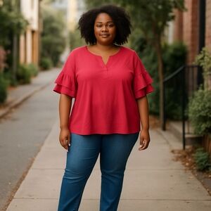 Worthington Pink Summer Top XLT
